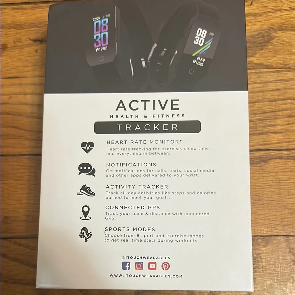 Black Smartwatch with Slim Design and Fitness Tracking